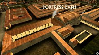 Animation of ancient Roman Fort in Caerleon Wales [upl. by Allbee]