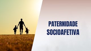 Paternidade socioafetiva [upl. by Aralk]