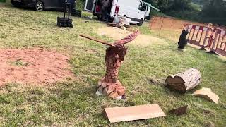 A fabulous range of wooden sculpture at Caerleon festival 2024 [upl. by Adamek]