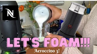 How To Foam Milk With Aeroccino 3 Make Coffee With Foam Tips amp Tricks  Easy Foamed Latte Recipe [upl. by Celisse]