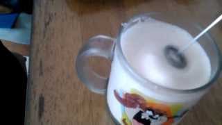 Aerolatte Review Frothing Cold Milk In Under 1 Minute [upl. by Ymmij864]